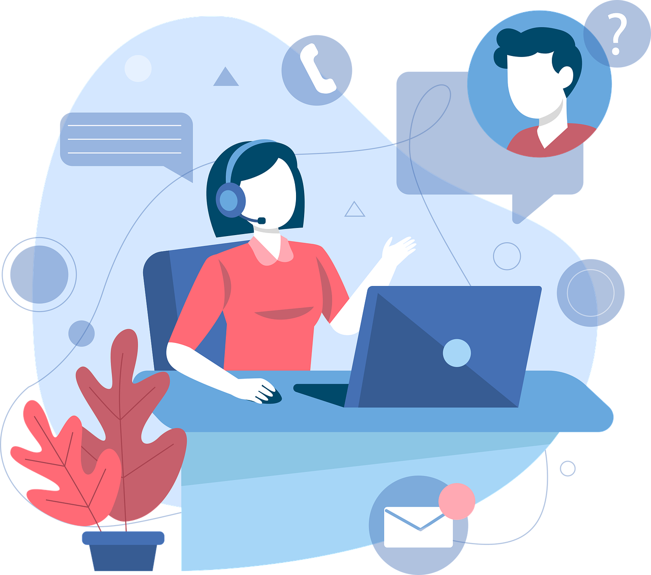 Top-Technologies-Transforming-Customer-Service-Todaypng • Managed IT Services and Cybersecurity Provider in Singapore. Free call center customer service business solutions vector