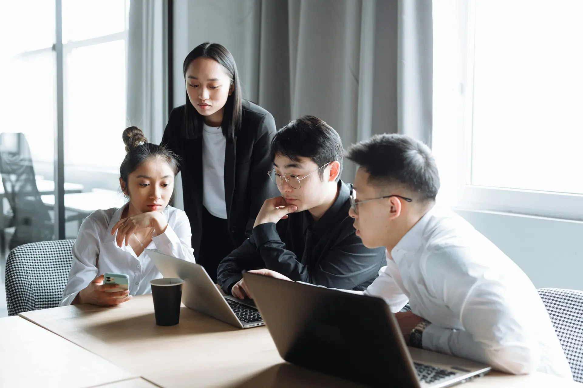 Team Discussion • Managed IT Services and Cybersecurity Provider in Singapore. cyber trust mark grout meeting
