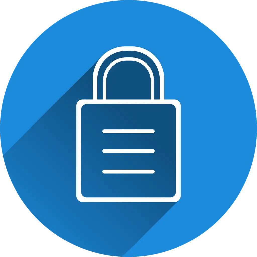 Free castle security locked vector