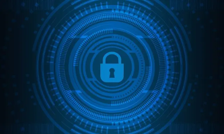 Free cyber security technology network illustration